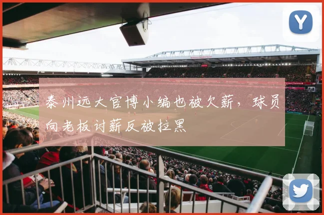 泰州远大官博小编也被欠薪，球员向老板讨薪反被拉黑